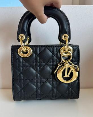 Borsa lady dior nera pelle