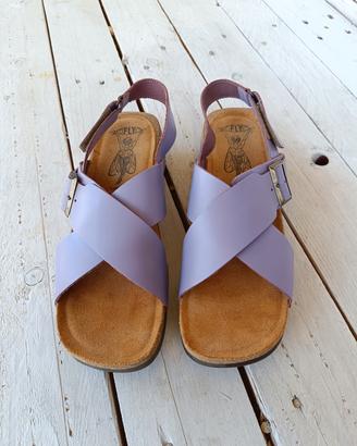 Sandali donna Fly London in pelle – lilla, tag 41