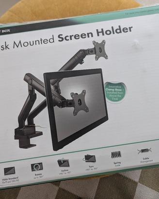 Supporto doppio monitor vesa da scrivania
