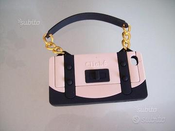 Cover gomma porta Iphone 4 modello borsetta Cliché