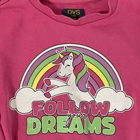 Felpa Unicorno Follow your Dreams