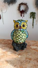 Lampada da tavolo in vetro stile "tiffany"