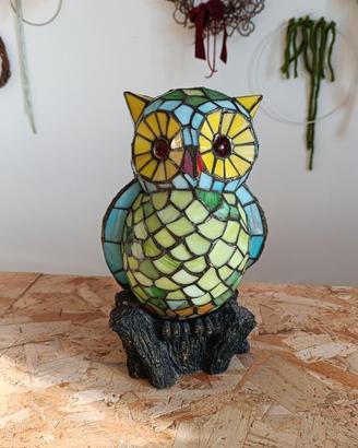 Lampada da tavolo in vetro stile "tiffany"