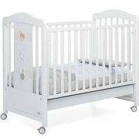 Lettino Foppapedretti Bunny & Co bianco con sponda