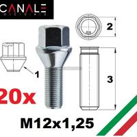 KIT 20 bulloni ruota Jeep Renegade Fiat 500x 500L