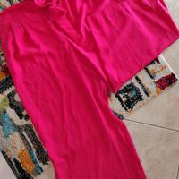 Pantalone donna ampio fucsia tg XL