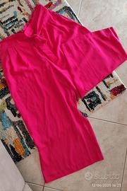 Pantalone donna ampio fucsia tg XL