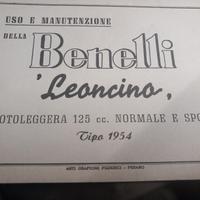 libretto istruzioni  Benelli leoncino