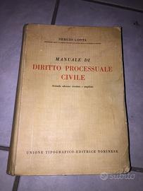 Manuale diritto processuale Sergio Costa 1959