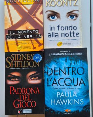 4 Libri thriller - in blocco
