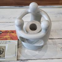 PORTACANDELA GIROTONDO PIETRA SAPONARIA NATURALE