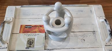 PORTACANDELA GIROTONDO PIETRA SAPONARIA NATURALE