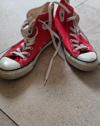 Converse All Star rosse numero 36