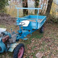 Motozappa con carrello