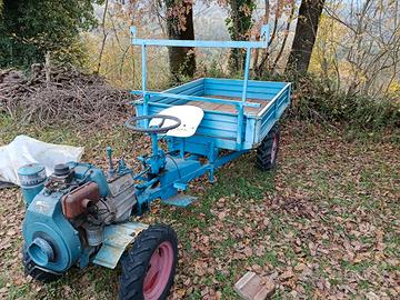 Motozappa con carrello