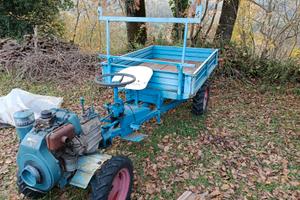 Motozappa con carrello