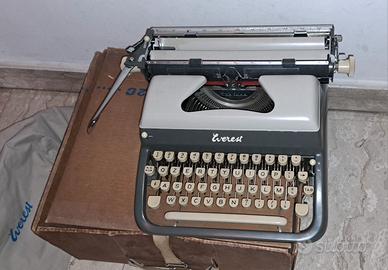 Macchina da scrivete Everest bicolore anni '70