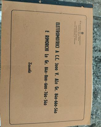 Librone Elettromotrici Ferrovie dello Stato 