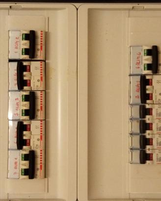 Quadretto elettrico con interruttori