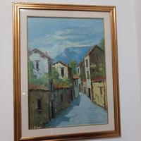 tela dipinta ad olio 