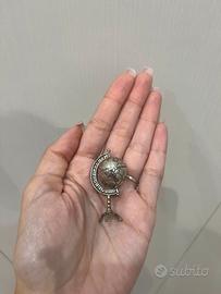 Mappamondo vintage Argento 925 girevole