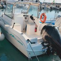 Barca semi cabinato Saver 540, motore Mercury 80cv