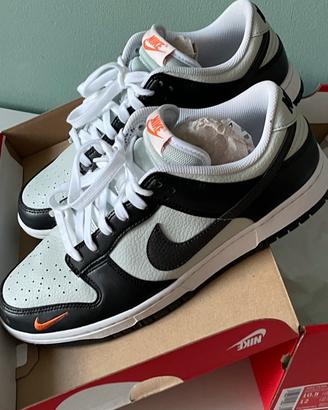 Nike dunk low 44.5 grige e nere
