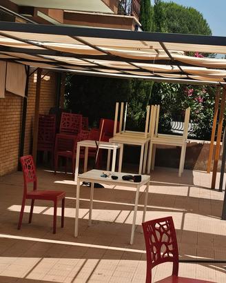 Gazebo 3x3 o 3x4 Telo Scorrevole Nero o Bianco New