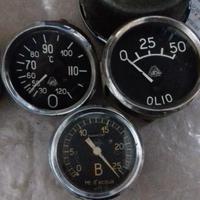 Termometri Fiat d'epoca e manometri vari. Termomet