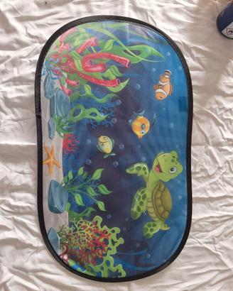Tendine Parasole Auto Bambini Mare Tartaruga
