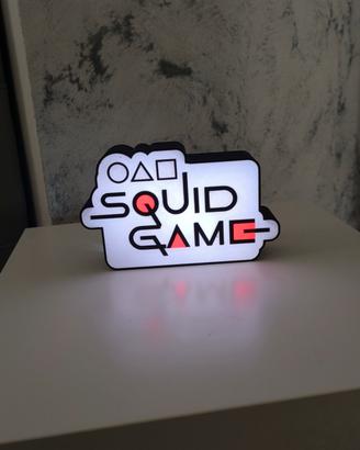 Lampada Led Lightbox Squid Game Insegna
