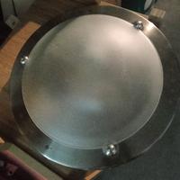 Plafoniera vetro-metallo