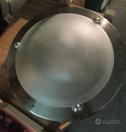 Plafoniera vetro-metallo