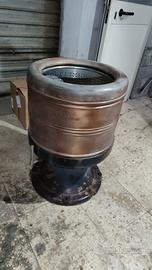lavatrice vintage con cestello in rame