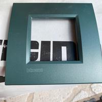Placca 2 moduli bticino living light verde park