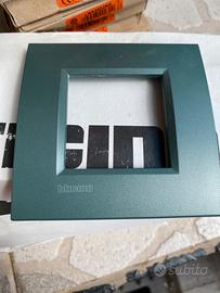 Placca 2 moduli bticino living light verde park