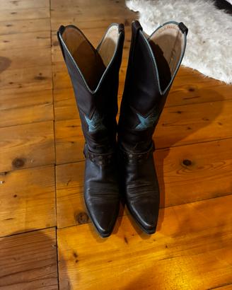 Fornarina Texani in pelle marrone