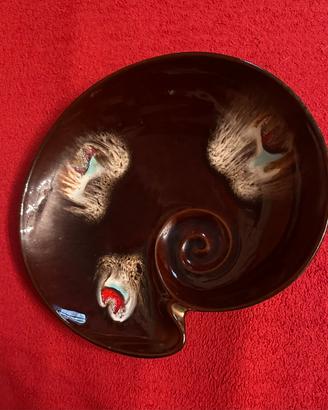 Piatto o centro tavola decorativo in ceramica