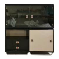 Credenza vintage laccata nera di Guido Faleschini