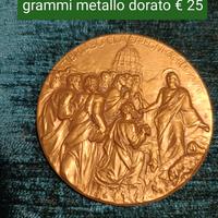 Medaglia dorata grammi 80 