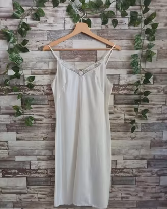 SOTTOVESTE VINTAGE tg. 46 PIZZO E FIORELLINI ROSA