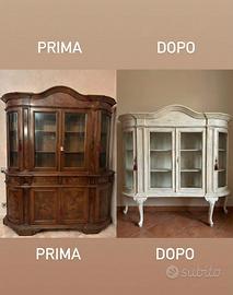 Vetrina Superiore Progetto Restyling Shabby Chic
