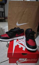 Air Jordan 1 Low (GS) nere e rosse