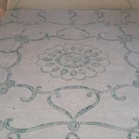 Copriletto fatto a mano in chiacchierino