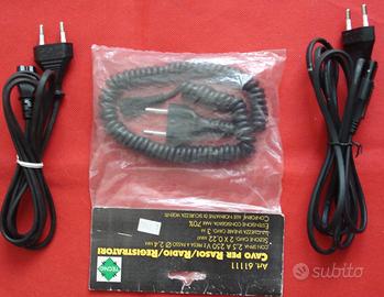 Cavo alimentazione radio registratore rasoio bipol