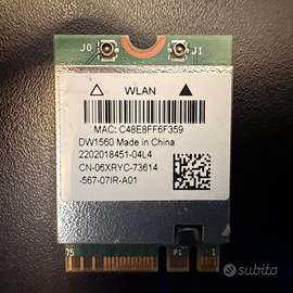 Scheda WI-FI e Bluetooth DW1560 (BCM94352)