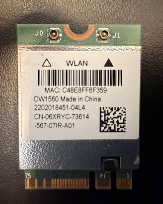 Scheda WI-FI e Bluetooth DW1560 (BCM94352)