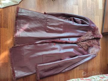 cappotto di pelle Mariella Burani taglia 42
