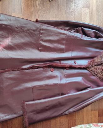 cappotto di pelle Mariella Burani taglia 42