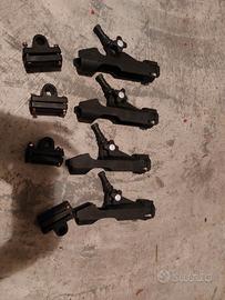 4 Porta Canna da barca - universali Regolabili a 3